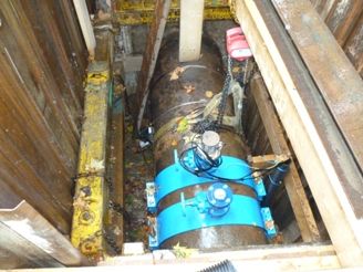 GPS repeaters provide signal in Crossrail tunnel for these water flow monitoring pods