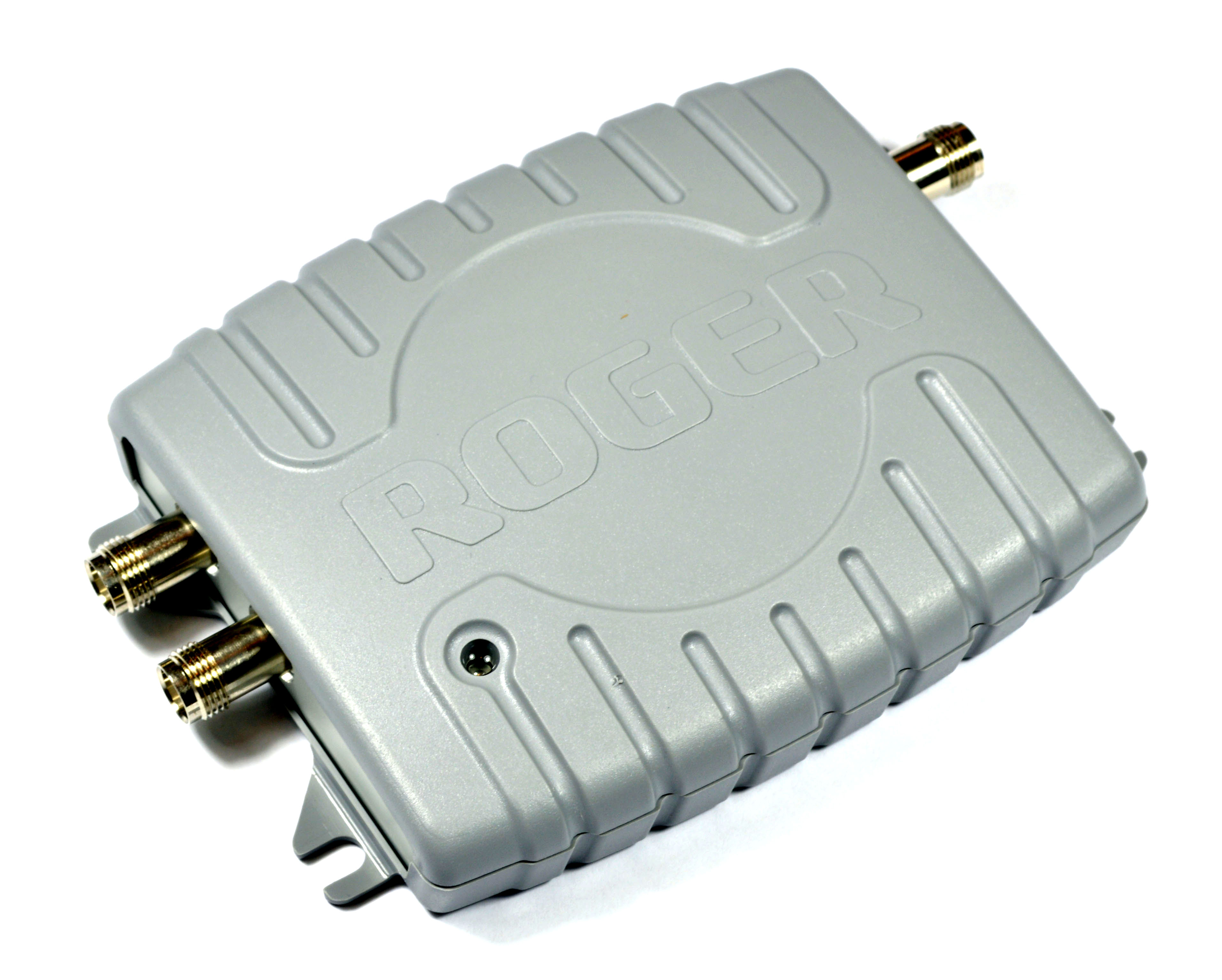 GPS splitter 12 allows two repeaters to share a single GPS antenna