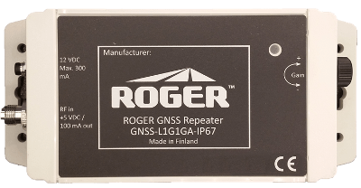 GNSS/GPS repeater for L1, GLONASS, Galileo, BeiDou signals, in an IP67 case